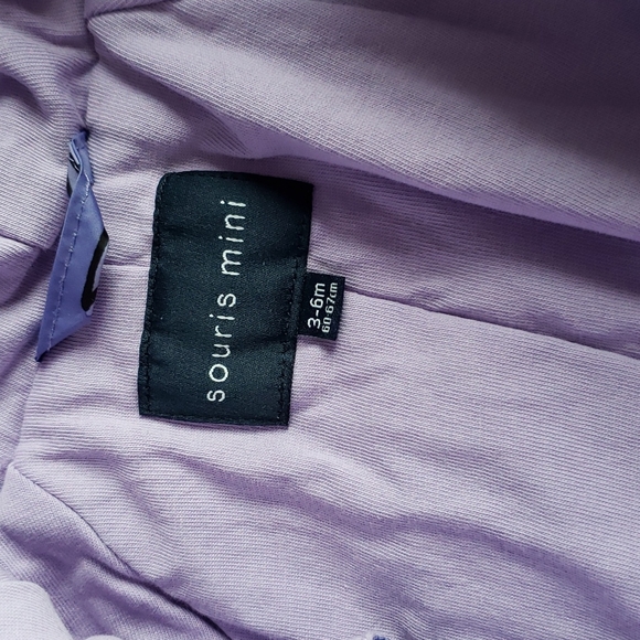 Souris Mini 3m-6m Snowsuit, Purple - Picture 3 of 5